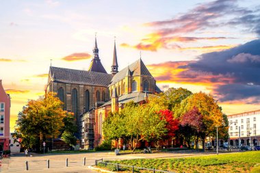 Saint Marien Kilisesi, Rostock, Mecklenburg Vorpommern, Almanya 