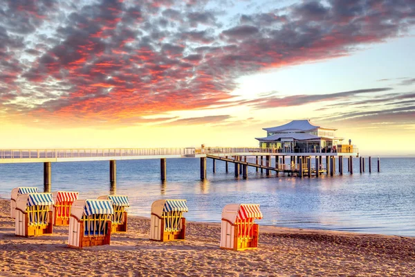 Beach Timmendorf Niendorf Baltic Sea Germany — Stockfoto