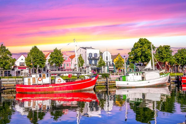 Marina Warnemuende Rostock Östersjön Tyskland — Stockfoto