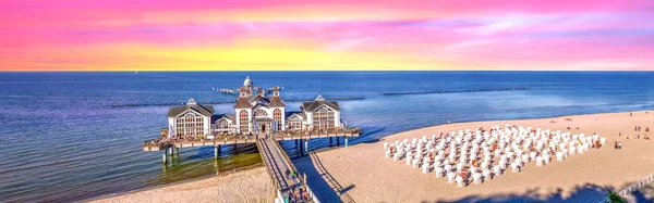 Seebrücke Sellin Insel Rügen Ostsee Deutschland — Stockfoto