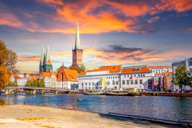View over Luebeck, Germany 