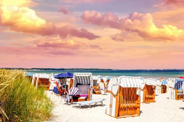 Beach Scharbeutz Baltic Sea Germany — Foto de Stock