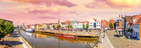 Harbour Husum North Sea Germany — Stockfoto