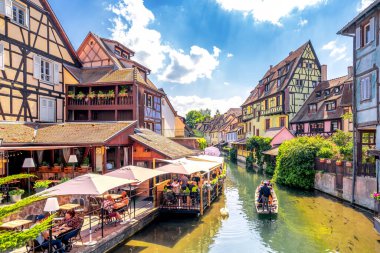 Küçük Venedik, Colmar, Alsace, Fransa 