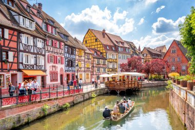 Küçük Venedik, Colmar, Alsace, Fransa 