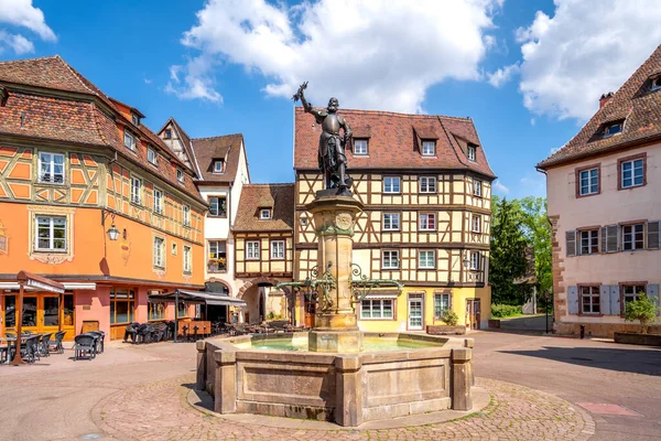Market Place Colmar Alsace France — Stock Fotó