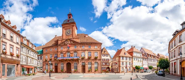 City Hall Wissembourg Alsace France — Stockfoto