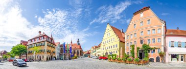 Market place of Feuchtwangen, Bavaria, Germany 