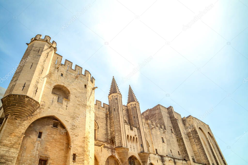 Palace Du Papes in Avignon, France 