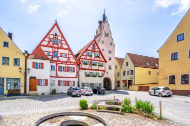 Historical city of Monheim, Bavaria, Germany 