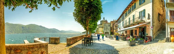 Lakeside Cannobio Lake Maggiore Italy — Stockfoto