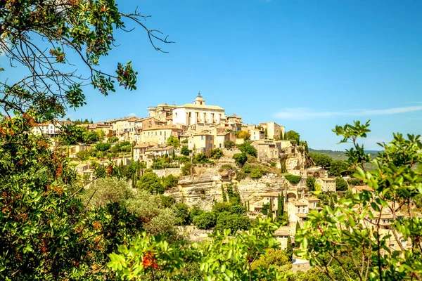 Vista Sobre Gordes Provenza Sur Francia — Foto de Stock