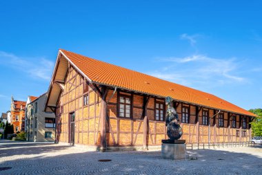 Tarihi şehir, Wolfenbuettel, Aşağı Saksonya, Almanya 