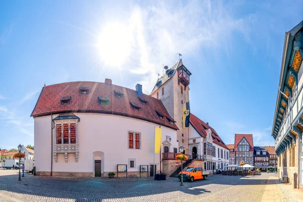 Câmara Municipal Cidade Histórica Bad Gandersheim Alemanha — Fotografia de Stock