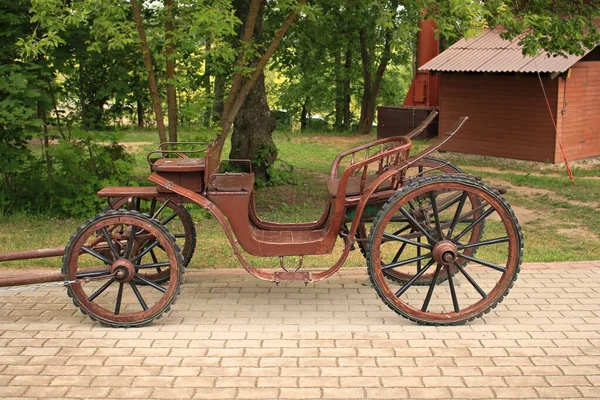 Vieux Chariot Était Symbole Des Moyens Transport Siècle Dernier — Photo