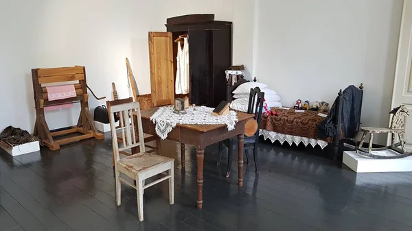 Old Furniture Household Items Room Kazdanga Manor House Western Latvia — Stock Photo, Image