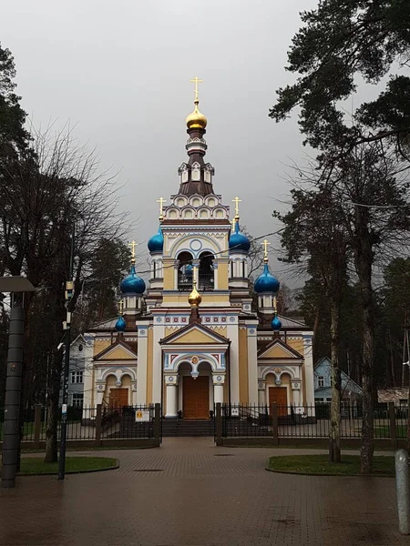 Iglesia Madre Dios Kazán Icono Ciudad Turística Letona Jurmala Noviembre — Foto de Stock