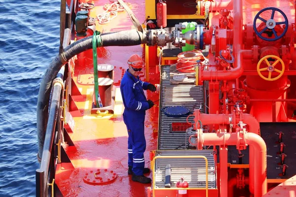 Eylül 2019 'da GAS SupreME tankerinden sıvı gaz boşaltılıyor..