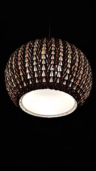 Chandelier Ceiling Light Dark Background — Fotografia de Stock