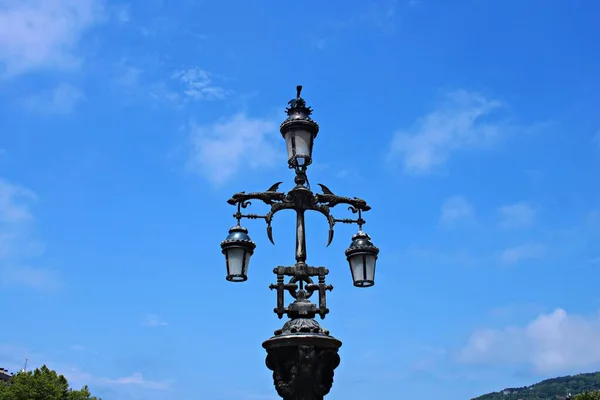 Old Street Lamps Streets City Reminder Years Gone — Fotografia de Stock