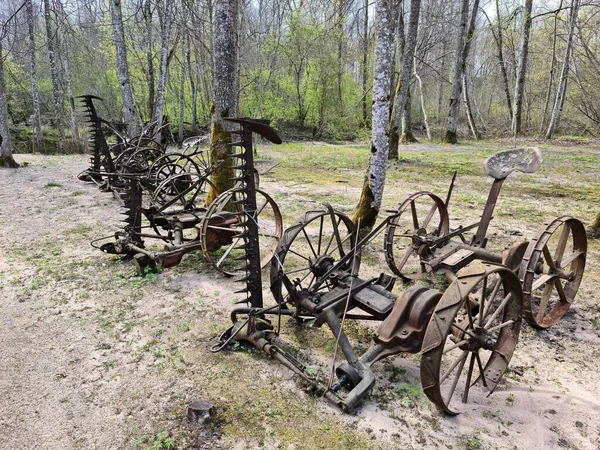 Máquinas Agrícolas Antigas Lembra Pessoas Século Passado Quando Foi Usado — Fotografia de Stock