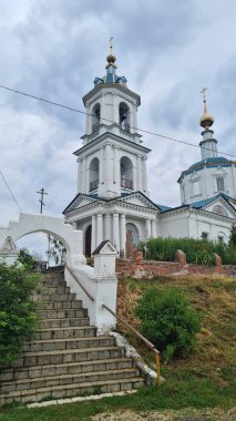 Church of the Nativity of the Blessed Virgin in the Russian city of Borovsk in the summer of 2022.