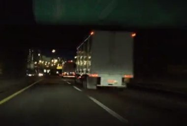 Shots of city traffic on acceleration.