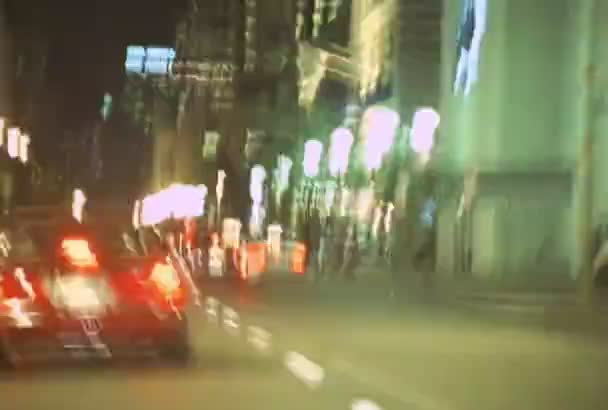 Φωτογραφίες της κυκλοφορίας της πόλης με επιτάχυνση. — Αρχείο Βίντεο