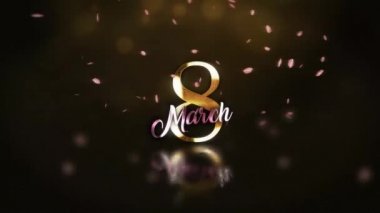 8 Mart 'tan tebrik ederim. Altın renkli ve şekerli.