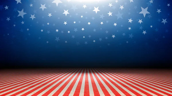 Amerikaanse vlag Wave sluit Up voor Memorial Day of 4th of July — Stockfoto