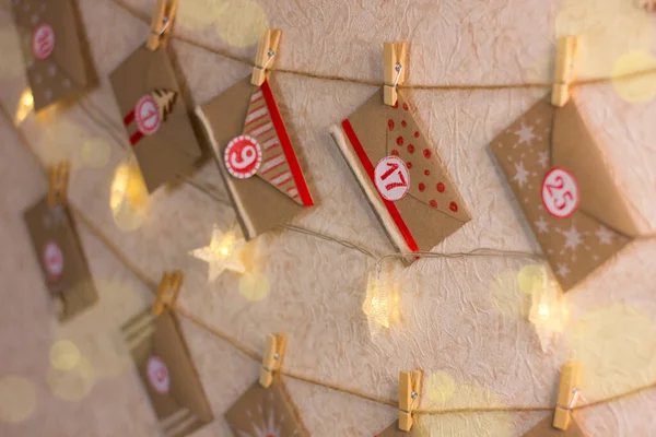 El yapımı Noel Advent Takvimi.