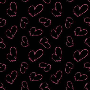 Sevgililer Günü için kusursuz kalp deseni