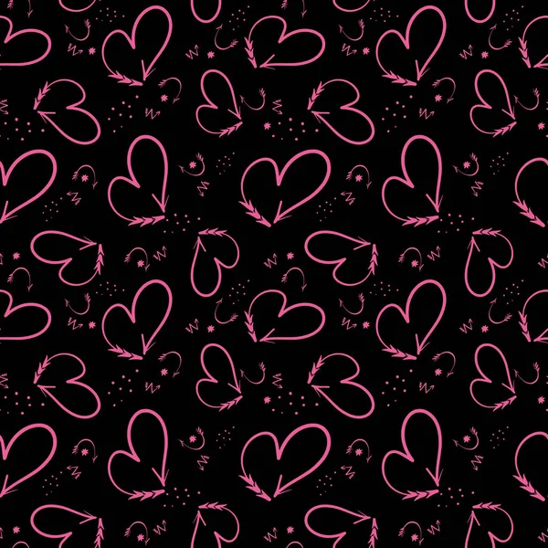 Seamless Pattern Hearts Valentine Day — Stock Photo, Image