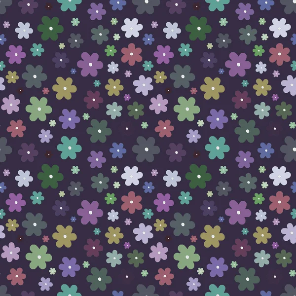 Nahtlosestes Pattern Von Blumen Pastel Farben Für Kinder — Stockfoto
