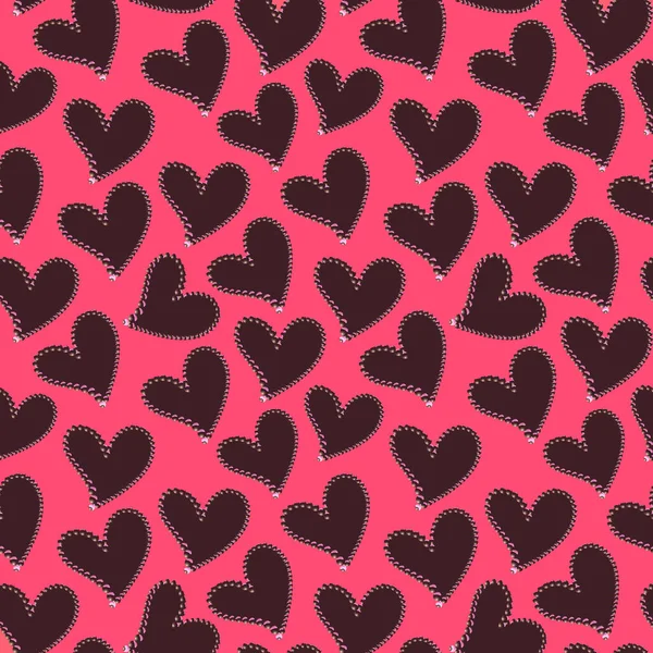 Textura Sin Costuras Con Corazones —  Fotos de Stock