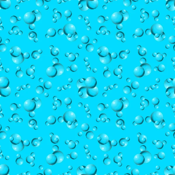 Gotas Agua Sobre Fondo Azul —  Fotos de Stock