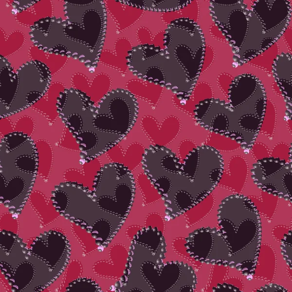 Seamless Texture Hearts — Stock Photo, Image