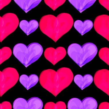Sevgililer günü kalpleri ile Seamless Modeli
