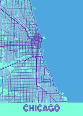 Chicago - Birleşik Devletler Galaksi Şehri Haritası dünyanın en ünlü şehirlerinin güzel bir kopyası. Bu fiyata böyle bir baskı bulamazsın..