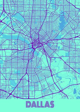 Dallas - Amerika Birleşik Devletleri Galaksi Şehri Haritası dünyanın en ünlü şehirlerinin güzel bir kopyası. Bu fiyata böyle bir baskı bulamazsın..