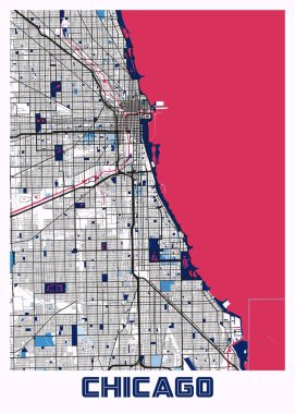 Chicago - Birleşik Devletler MilkTea City Haritası dünyanın en ünlü şehirlerinin güzel baskılarıdır. Bu fiyata böyle bir baskı bulamazsın..