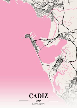 Cadiz - İspanya Napoli Şehir Haritası dünyanın en ünlü şehirlerinin güzel bir kopyası. Bu fiyata böyle bir baskı bulamazsın..