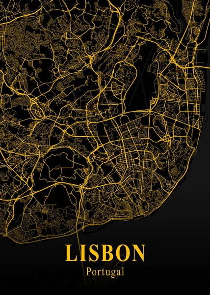 Lizbon - Portekiz Altın Şehir Haritası dünyanın en ünlü şehirlerinin güzel baskılarıdır. Bu fiyata böyle bir baskı bulamazsın..