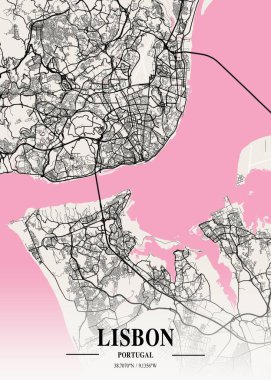 Lizbon - Portekiz Napoli Şehir Haritası dünyanın en ünlü şehirlerinin güzel baskılarıdır. Bu fiyata böyle bir baskı bulamazsın..