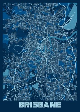 Brisbane - Avustralya Barış Şehri Haritası dünyanın en ünlü şehirlerinin güzel bir kopyası. Bu fiyata böyle bir baskı bulamazsın..