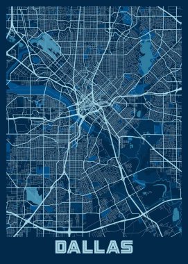 Dallas - Birleşik Devletler Barış Şehri Haritası dünyanın en ünlü şehirlerinin güzel bir kopyası. Bu fiyata böyle bir baskı bulamazsın..