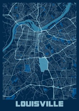 Louisville - Birleşik Devletler Barış Şehri Haritası dünyanın en ünlü şehirlerinin güzel bir kopyası. Bu fiyata böyle bir baskı bulamazsın..