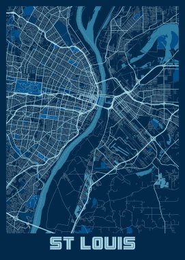 St Louis - Birleşik Devletler Barış Şehri Haritası dünyanın en ünlü şehirlerinin güzel baskılarıdır. Bu fiyata böyle bir baskı bulamazsın..