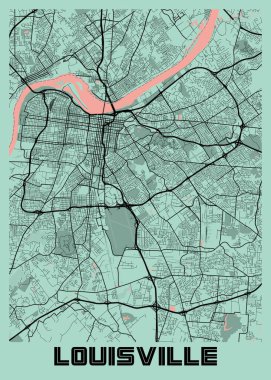Louisville - Amerika Birleşik Devletleri Peony City Haritası dünyanın en ünlü şehirlerinin güzel baskılarıdır. Bu fiyata böyle bir baskı bulamazsın..