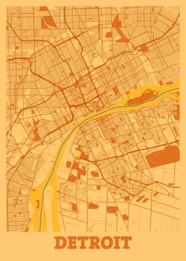 Detroit - Amerika Birleşik Devletleri Günbatımı Şehir Haritası dünyanın en ünlü şehirlerinin güzel baskılarıdır. Bu fiyata böyle bir baskı bulamazsın..